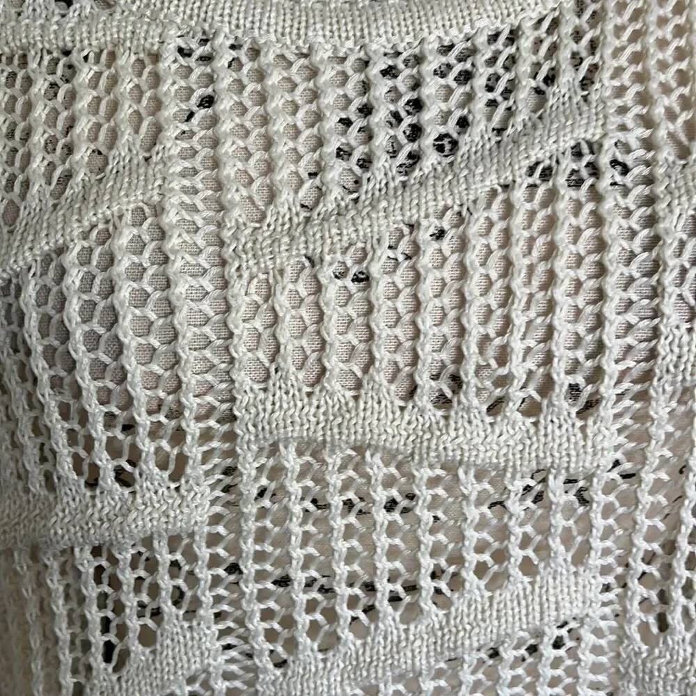 POL Cream Color Sheer Sweater